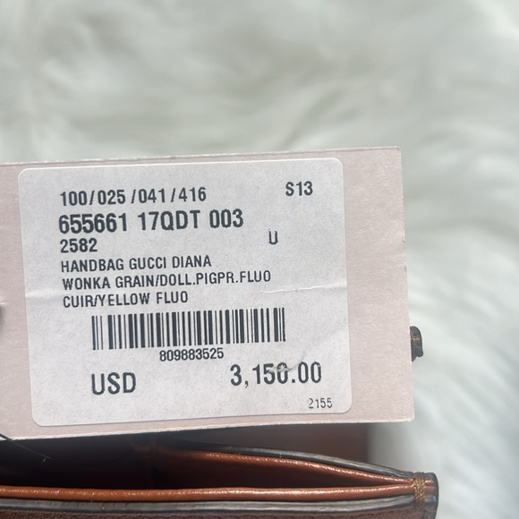 🆕💯% Auth GUCCI DIANA MINI TOTE BAG - Brown Leather 🍂 - Picture 8 of 14